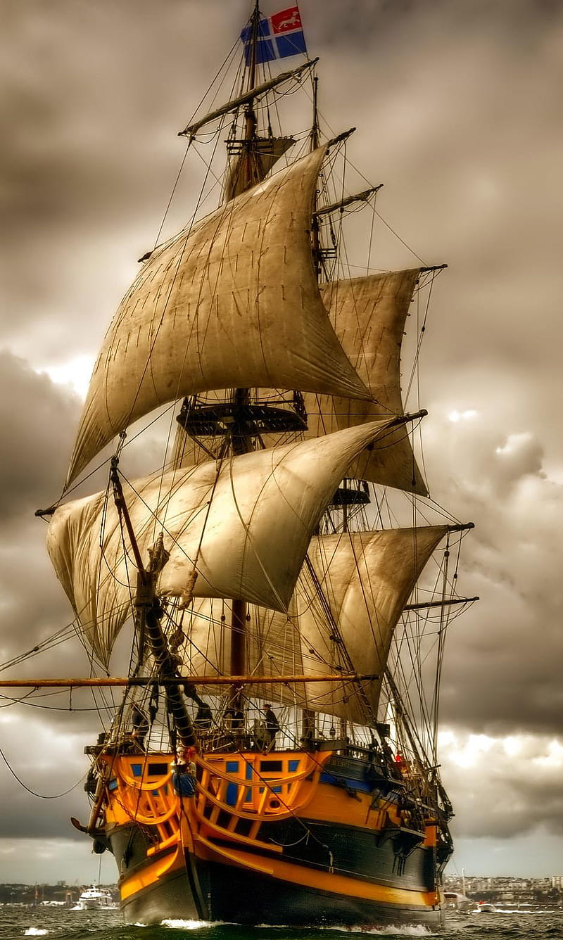 Sailing Ship, superb, view, HD phone wallpaper