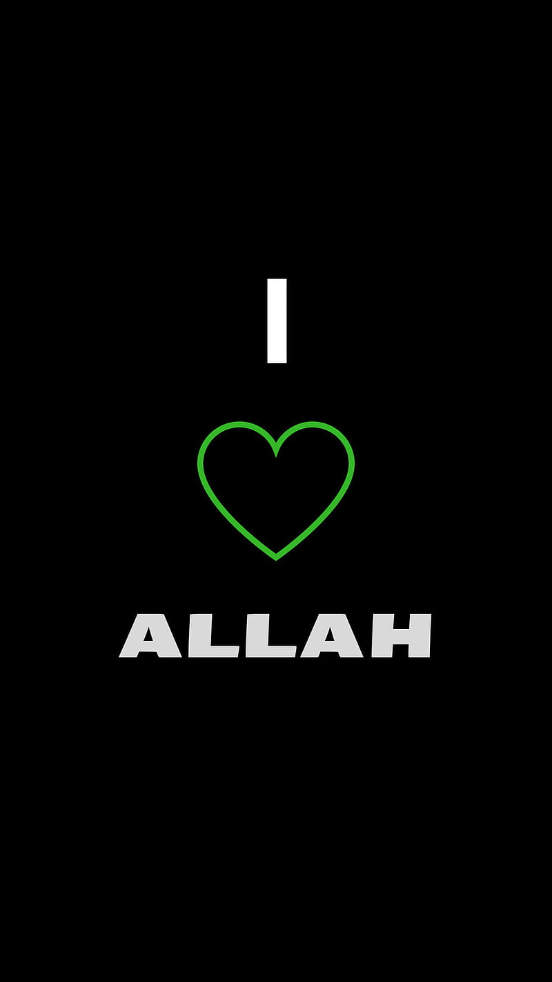 I Love Allah , god, religious, HD phone wallpaper