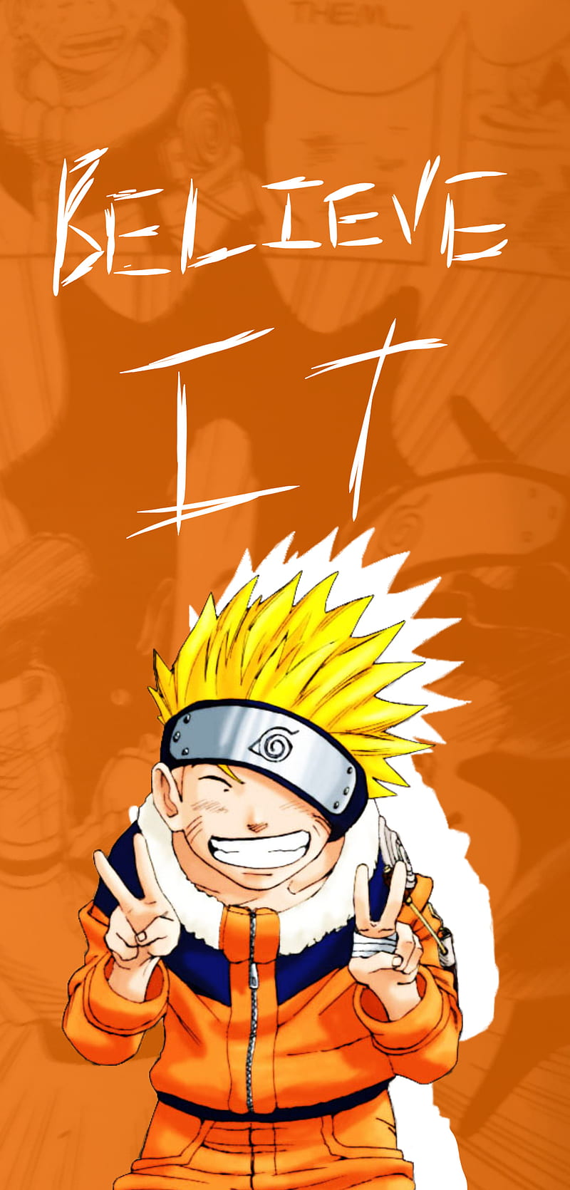 BELIEVE IT, anime, naruto, HD phone wallpaper