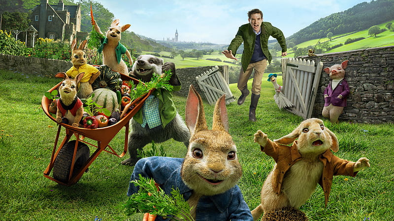 Peter Rabbit, peter-rabbit, 2018-movies, animated-movies, movies, rabbit, HD wallpaper