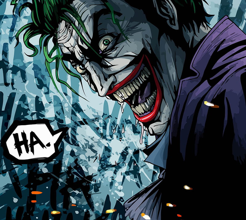 Joker Ha, batman, dc, HD wallpaper