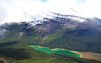 Wallpaper forest, light, mountains, lake, morning, Canada, Albert, snag for  mobile and desktop, section пейзажи, resolution 2048x1365 - download