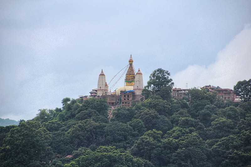 Swoyambhu nath, nature, stupa, HD wallpaper
