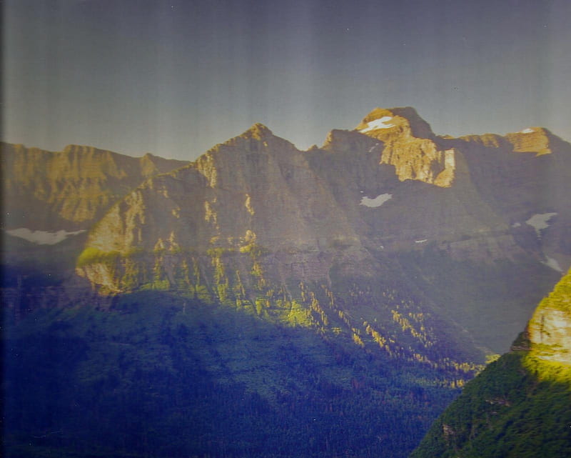 Glacier National Park, Montana, sunrise, sky, mountains, national park, HD wallpaper