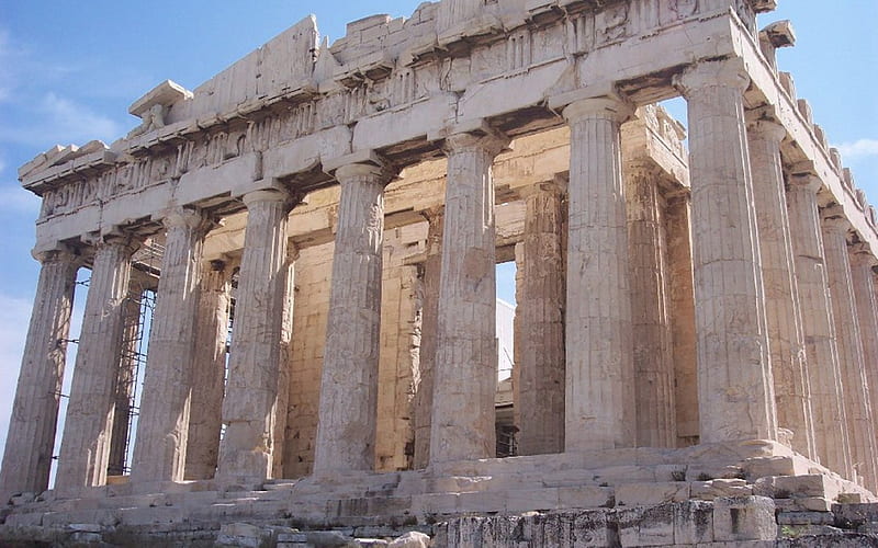 The Parthenon, architecture, Athens, monument, Greece, columns, ancient, HD wallpaper