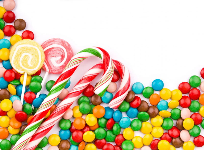 Candy, colorful, lolly pop, sweet, HD wallpaper