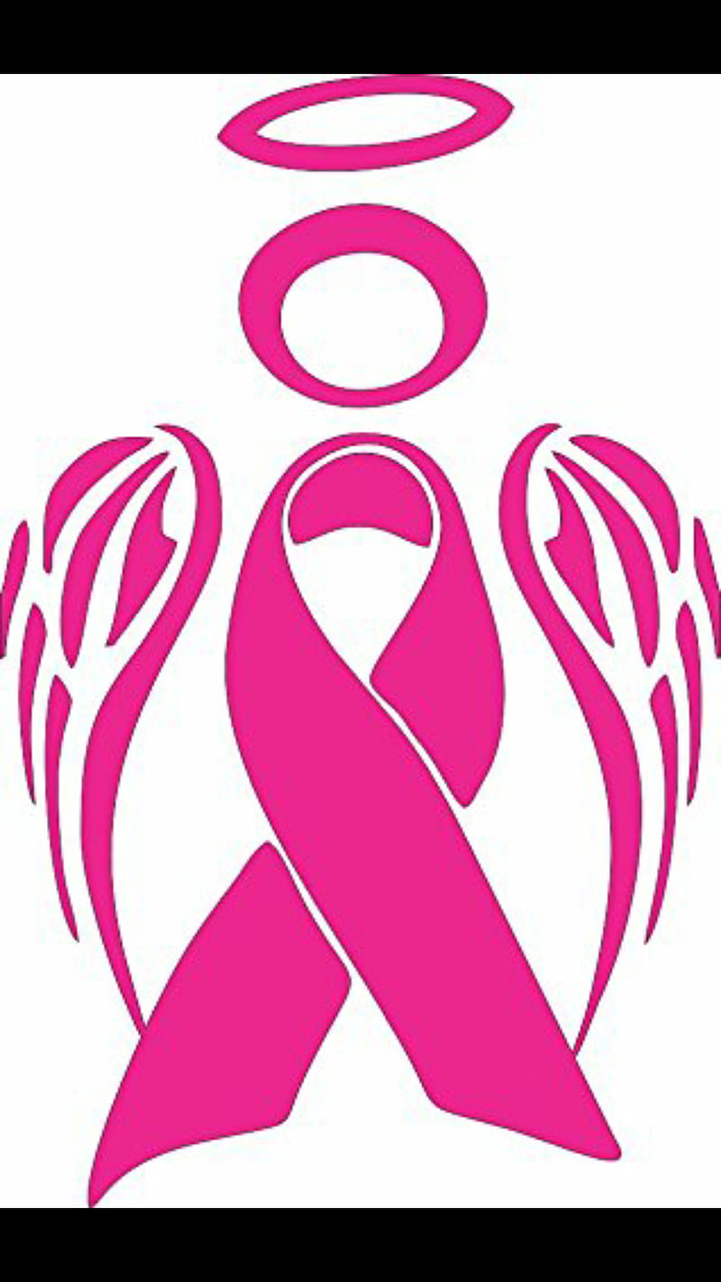 Cancer ribbon , pink, ribbon, HD phone wallpaper