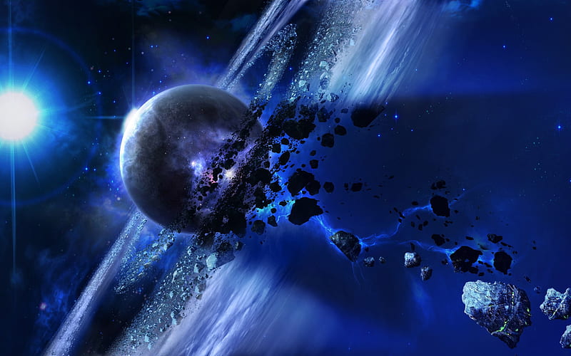 space planets asteroid-, HD wallpaper