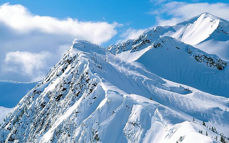 snow mountain -Nature landscape, HD wallpaper