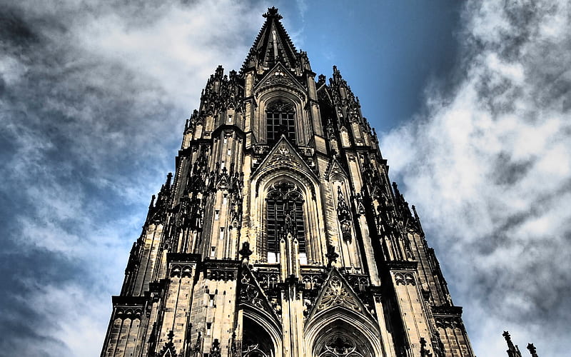 Cologne Cathedral german landmarks, R, Cologne, Germany, HD wallpaper