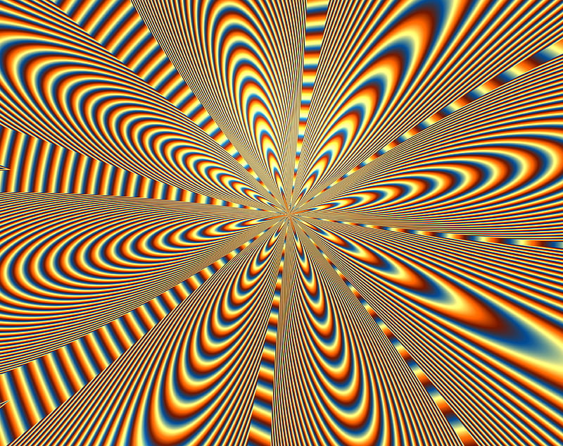 optical illusion, rotation, lines, wavy, HD wallpaper