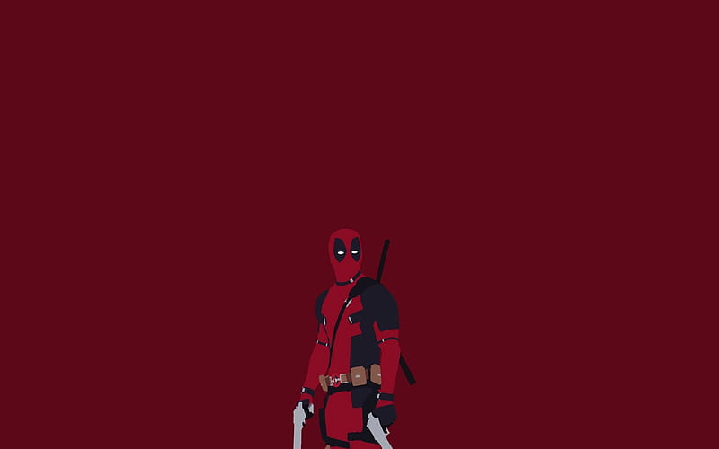 Cartoon Of Deadpool In Black Background Deadpool, HD wallpaper | Peakpx