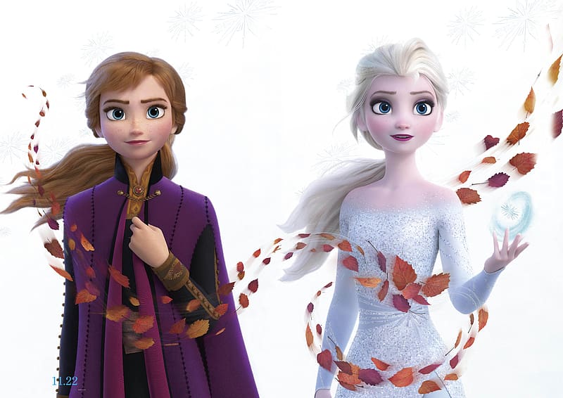 Movie, Anna (Frozen), Elsa (Frozen), Frozen 2, HD wallpaper