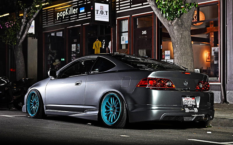 tuning, Acura RSX Coupe, street, stance, japanese cars, Acura, HD wallpaper