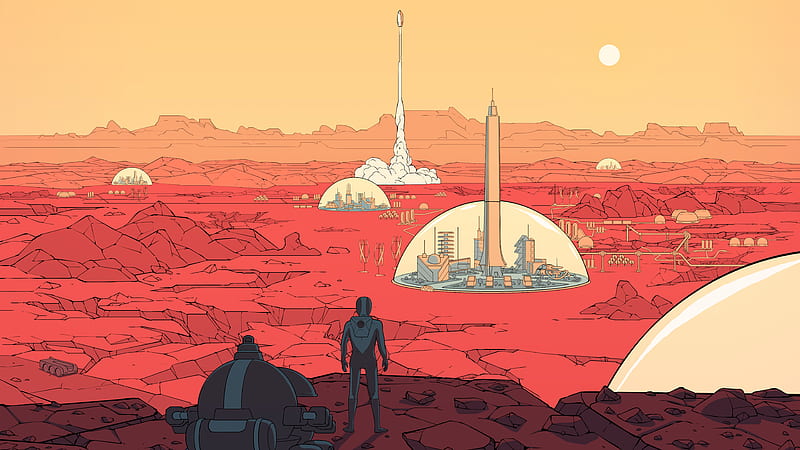 Surviving Mars Video Game 2018, surviving-mars, 2018-games, games, HD wallpaper