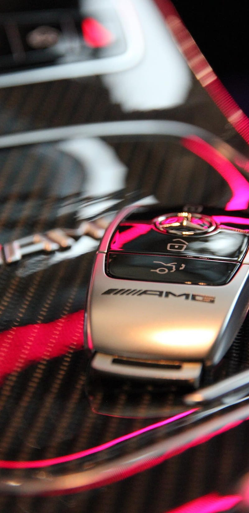 Mercedes Benz Key, amg, black, car, carbon, HD phone wallpaper