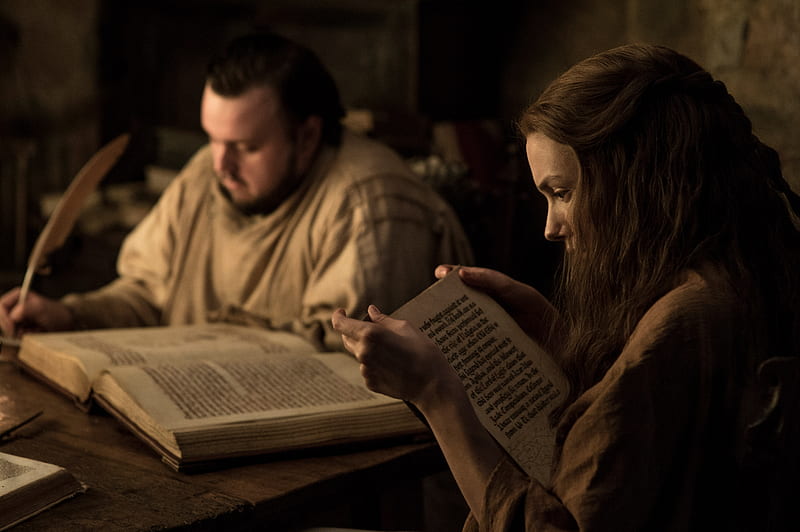 Samwell Tarly And Gilly Season 7, game-of-thrones-season-7, game-of-thrones, tv-shows, HD wallpaper