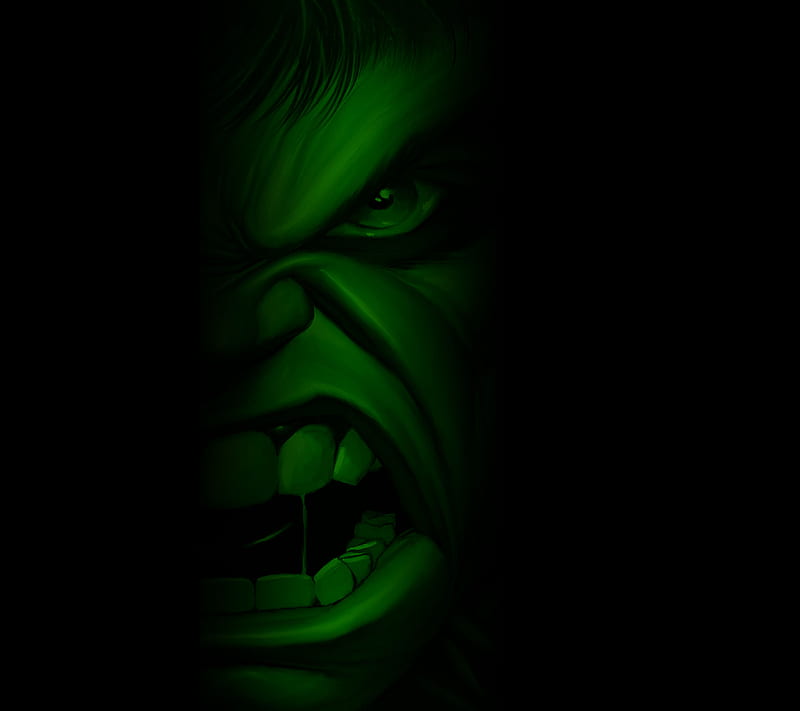 Hulk Face, angry, avengers, green, hulk, mean, HD wallpaper