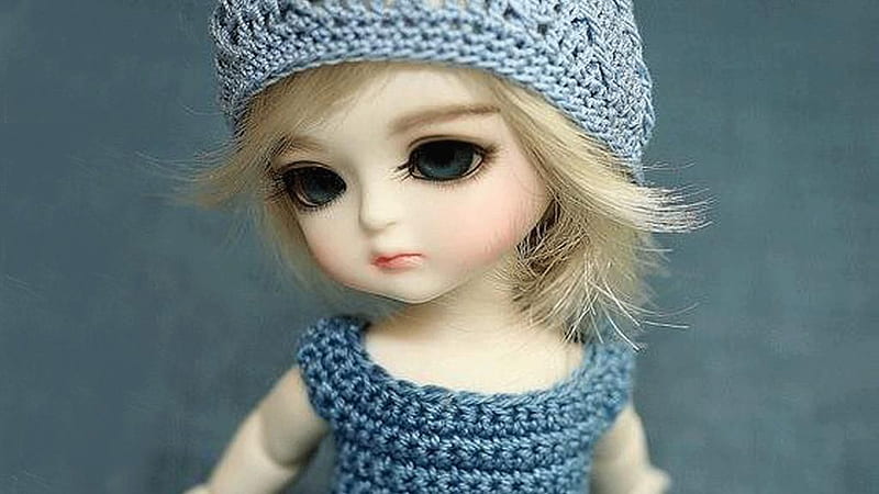 Cute Barbie Doll In Woolen Knitted Dress Barbie, HD wallpaper