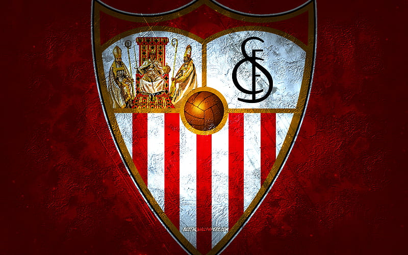 Sevilla fc, club de fútbol español, de piedra roja, logotipo del sevilla  fc, Fondo de pantalla HD | Peakpx