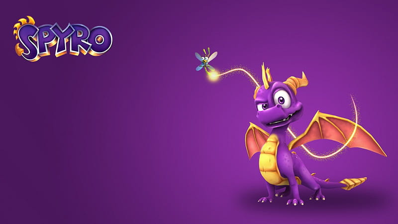 Spyro, games, purple, dragon, HD wallpaper