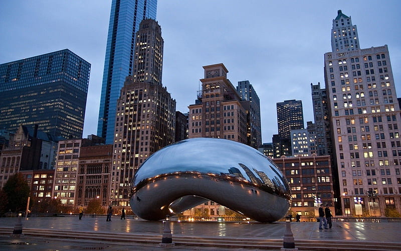 Chicago, skyscraper, city, usa, HD wallpaper Chicago, skyscraper, city, usa, HD wallpaper