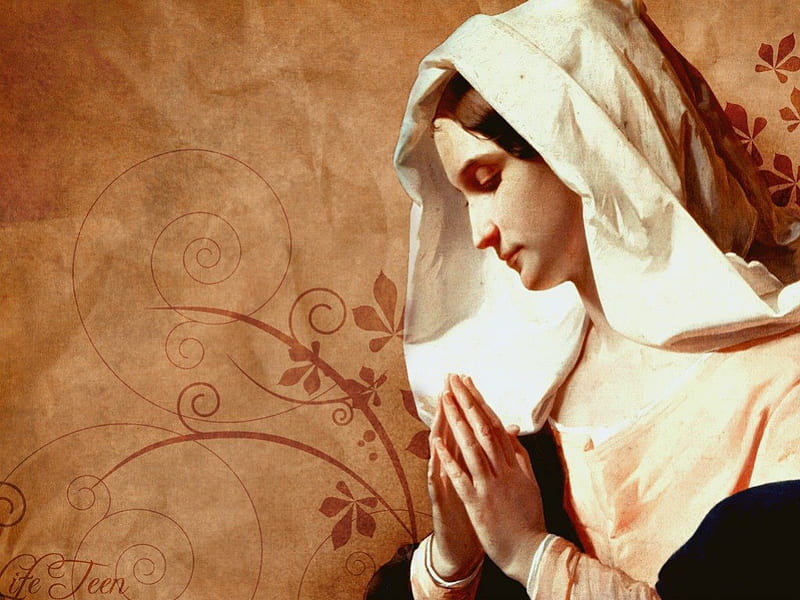 Mary Praying, live, praying, jerusalem, palaestina, religiously, christian, religious, foretime, religion, hands, betlehem, jesus, past, alive, generations, history, HD wallpaper