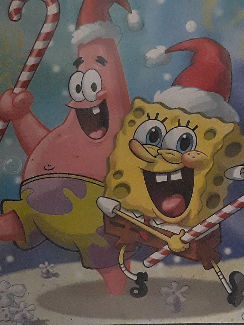 Christmas , christmas, spongebob, HD phone wallpaper