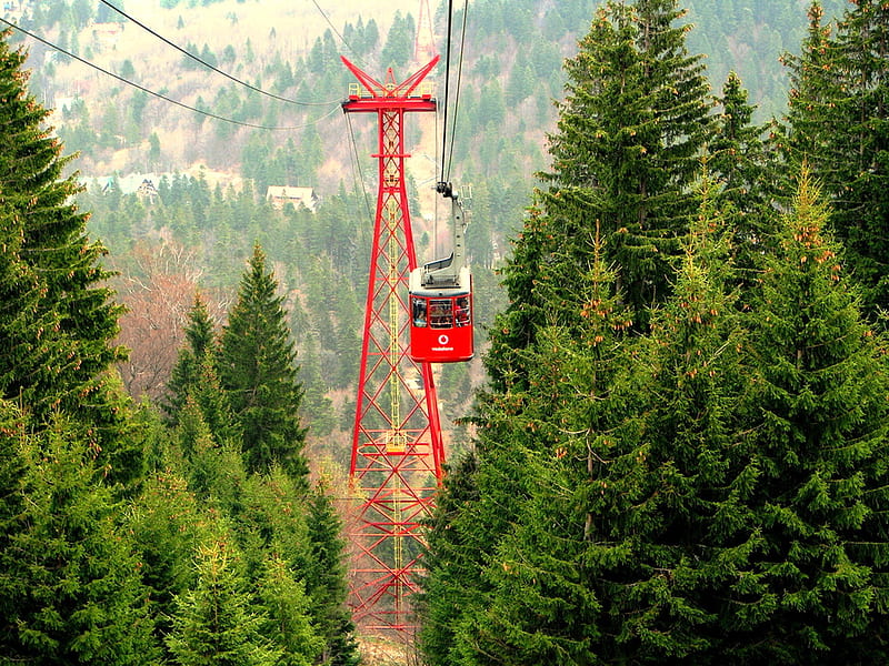 1400 mts, Altitude. Romania, 1400mts, cabin, trees, wonderful view, scene, panorama, HD wallpaper