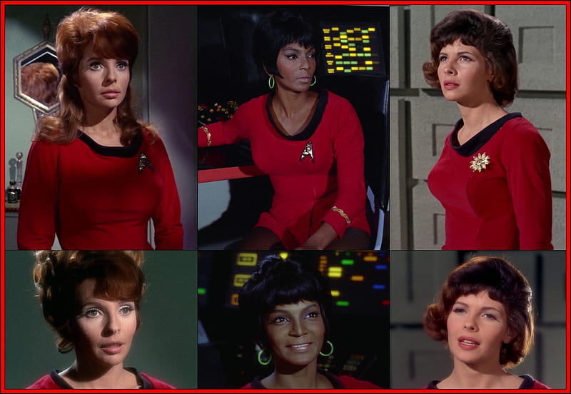 Original Star Trek Women in Red, Nichelle Nichols, Star Trek, Julie Parrish, Madlyn Rhue, Women of Star Trek, HD wallpaper