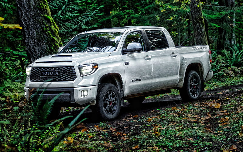 Toyota Tundra Exterior Front View Tundra Trd Pro White Pickup Truck Hd Wallpaper Peakpx