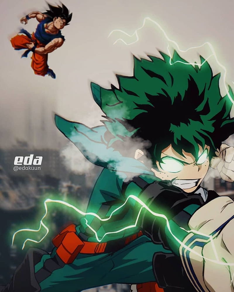 Midoriya, bnha, goku, my hero academia, HD phone wallpaper