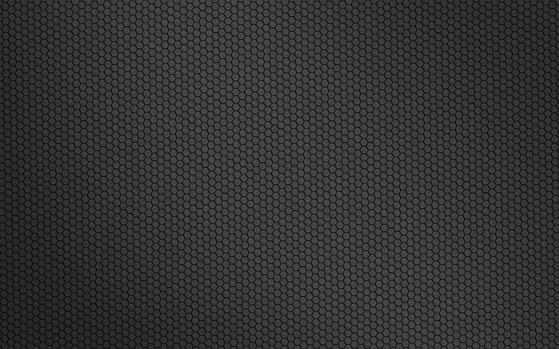 Gray surface, black, dark, hexagon, texture, HD wallpaper