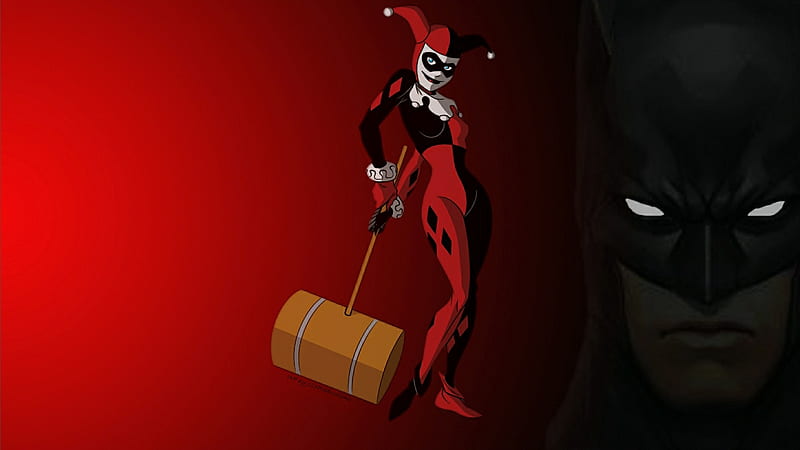 Harley Quinn's Hammer, anime, batman, bruce wayne cartoons, harley quinn,  joker, HD wallpaper | Peakpx