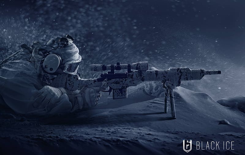 Snow, Soldier, Video Game, Gun, Sniper, Firearm, Tom Clancy's Rainbow Six: Siege, HD wallpaper