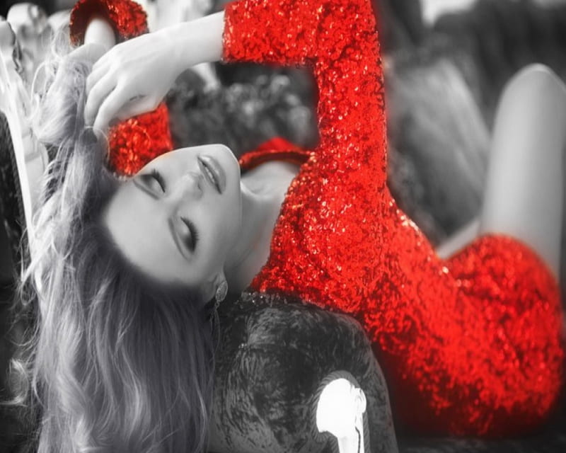 1920x1080px, 1080P free download | Passion in RED, Dress, Red, Model