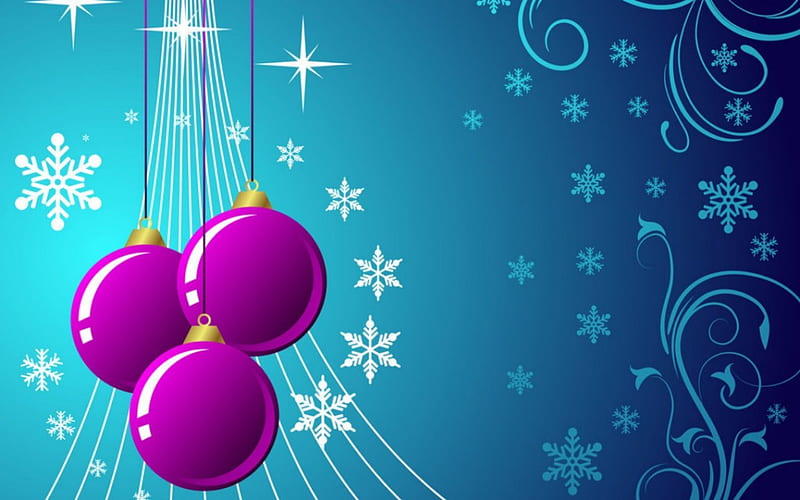 Merry Christmas, Christmas, art, balls, vector, HD wallpaper | Peakpx