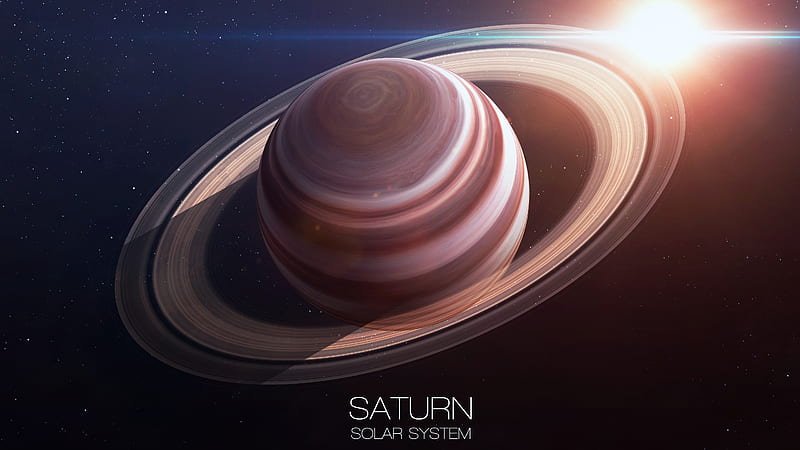 Saturn - Solar System, planet, space, solar system, digital art, saturn, HD wallpaper