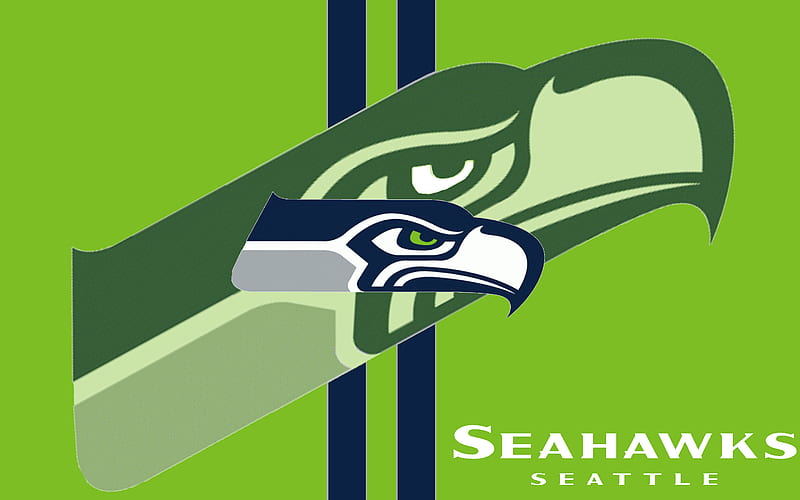 seahawks logo green background