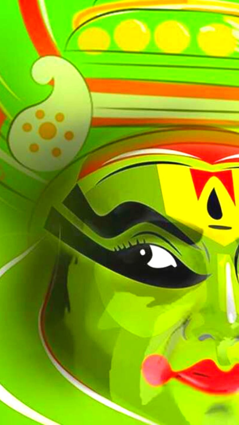 Onam festival, art, green, kerala, happy onam, kathakali, HD phone wallpaper  | Peakpx
