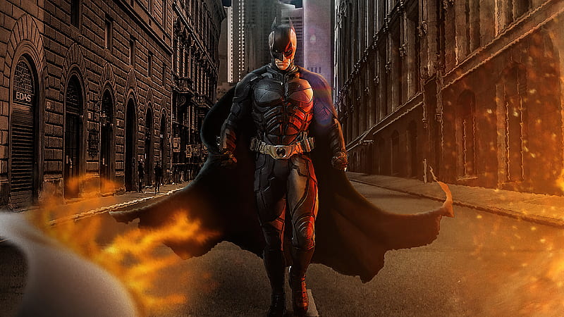 Batman Walking , batman, superheroes, artwork, artist, behance, HD wallpaper
