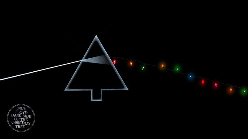 Pink Floyd Dark Side Of The Christmas Tree, Dark Side of the Moon, LP cover, Entropy, Pink Floyd, Christmas tree, HD wallpaper