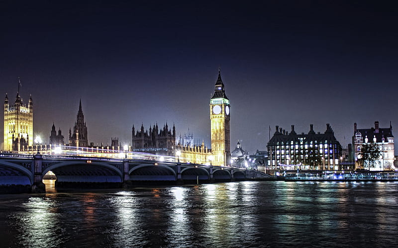 London Night, bonito, night, london, HD wallpaper