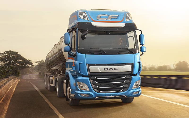 DAF XF 530 FAN EcoCombi, road, Euro 6, 2018 truck, LKW, headlights, DAF XF,  semi-trailer truck, HD wallpaper