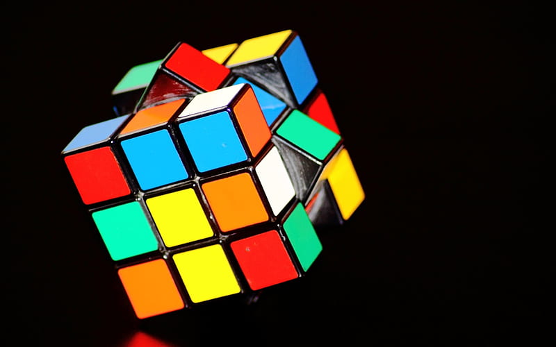 rubix cube, rubix, cube, puzzle, square, HD wallpaper