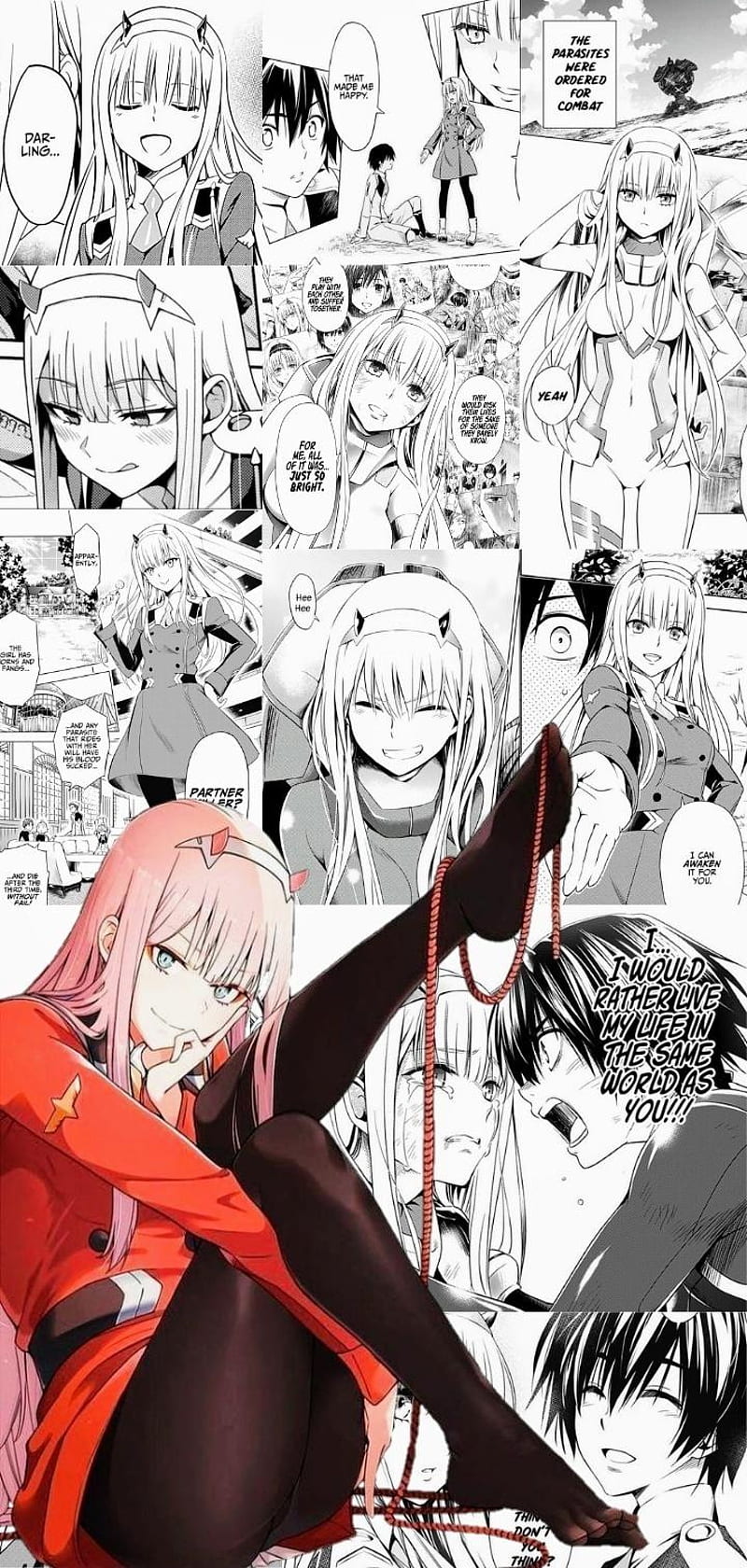 Zero Two, aesthetic, manga, darling in the franxx, anime, HD phone wallpaper
