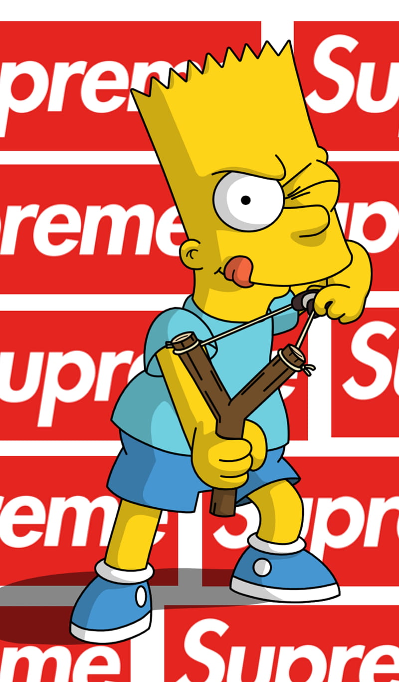 High Bart Simpson Supreme Wallpapers on WallpaperDog