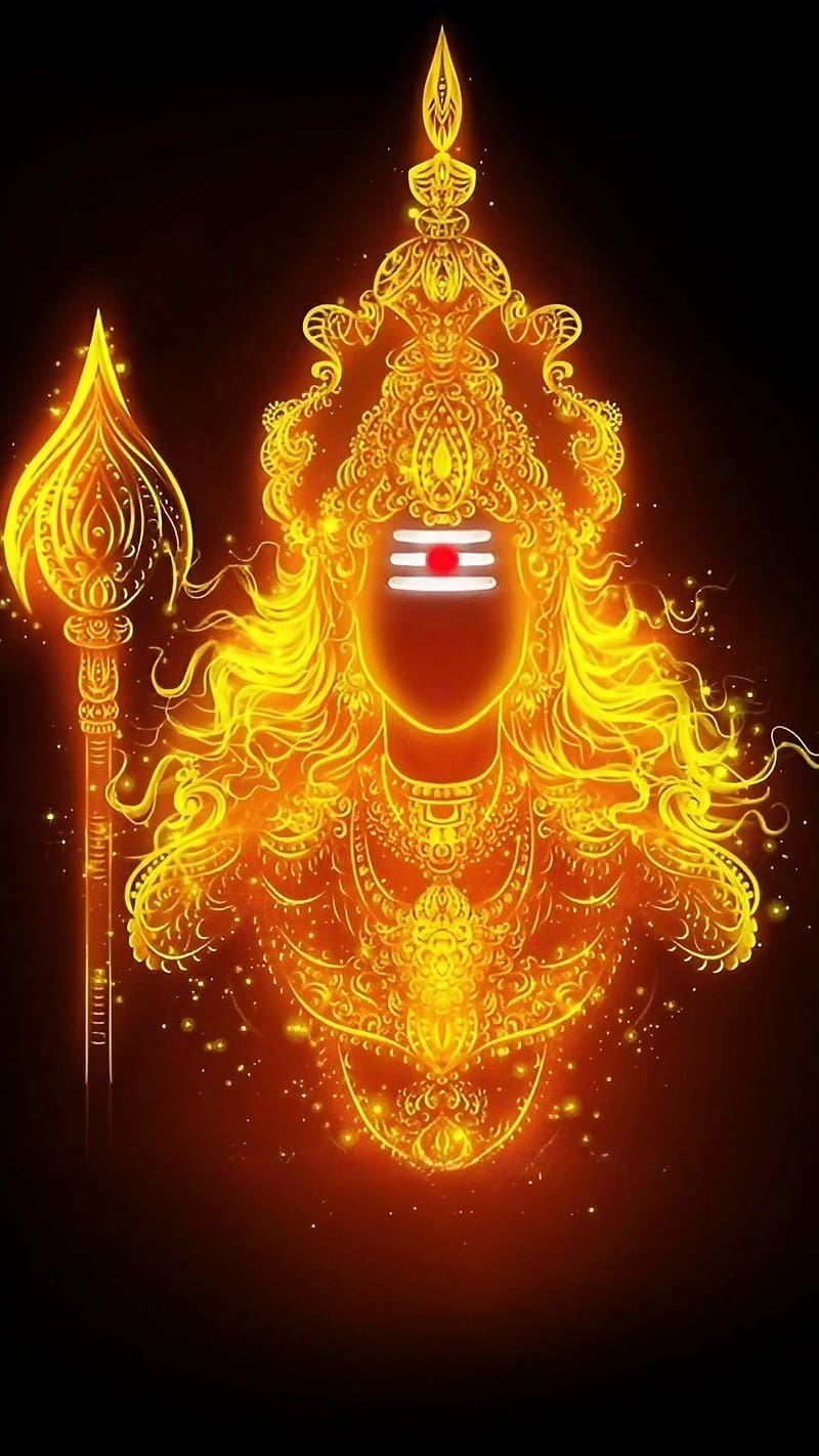 God's , Lord Murugan Golden Art, lord murugan, golden art, god, HD phone wallpaper