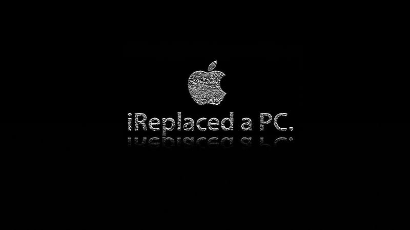 I'Replaced'A'PC's (MotherBoard), apple, i replaced a pc, mac logo, mother board, HD wallpaper