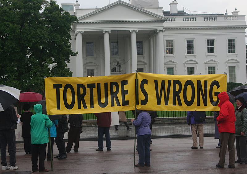 Torture is Wrong!, white house, politics, washington, opinions, torture, photgraphy, HD wallpaper